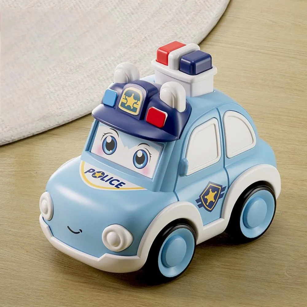 مجموعة ألعاب الأطفال الصغار من Baby Mini Press and Go تتضمن حفارة شاحنة إطفاء إسعاف - هدية للأطفال