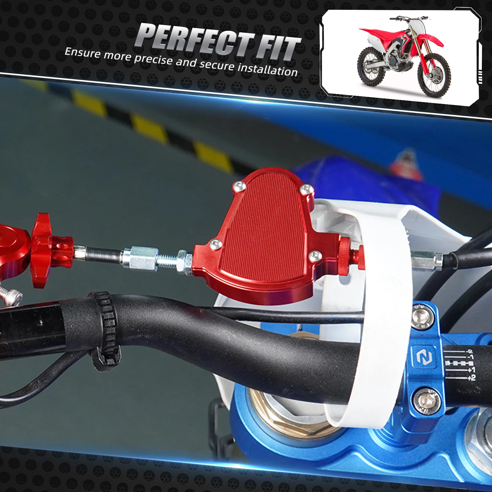 NICECNC For Honda XR650R 2000-2007 CR125 CR250 CRF250R CRF250X CRF450R CRF450X CRF 230L 230F Stunt Clutch Easy Pull Cable System