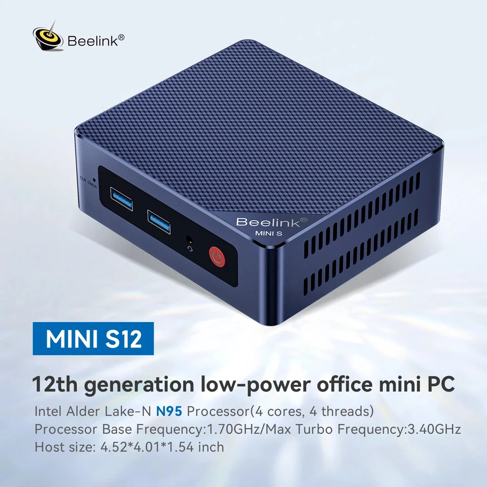 Beelink S12 Pro Mini S N100 Mini PC Gamer Intel Alder Lake N100