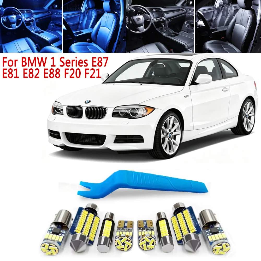 Car Accessories LED Bulb Interior Dome Map Trunk Foot Light Kit Canbus For BMW 1 Series E87 E81 E82 E88 F20 F21 2003-2019