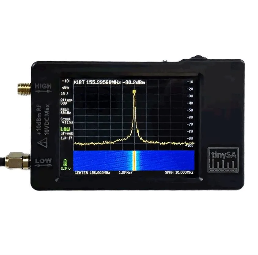 

Оригинальная версия Hugen TinySA с 2,8-дюймовым дисплеем от 100 кГц до 960 МГц, ручной крошечный анализатор спектра с защитой от электростатического разряда