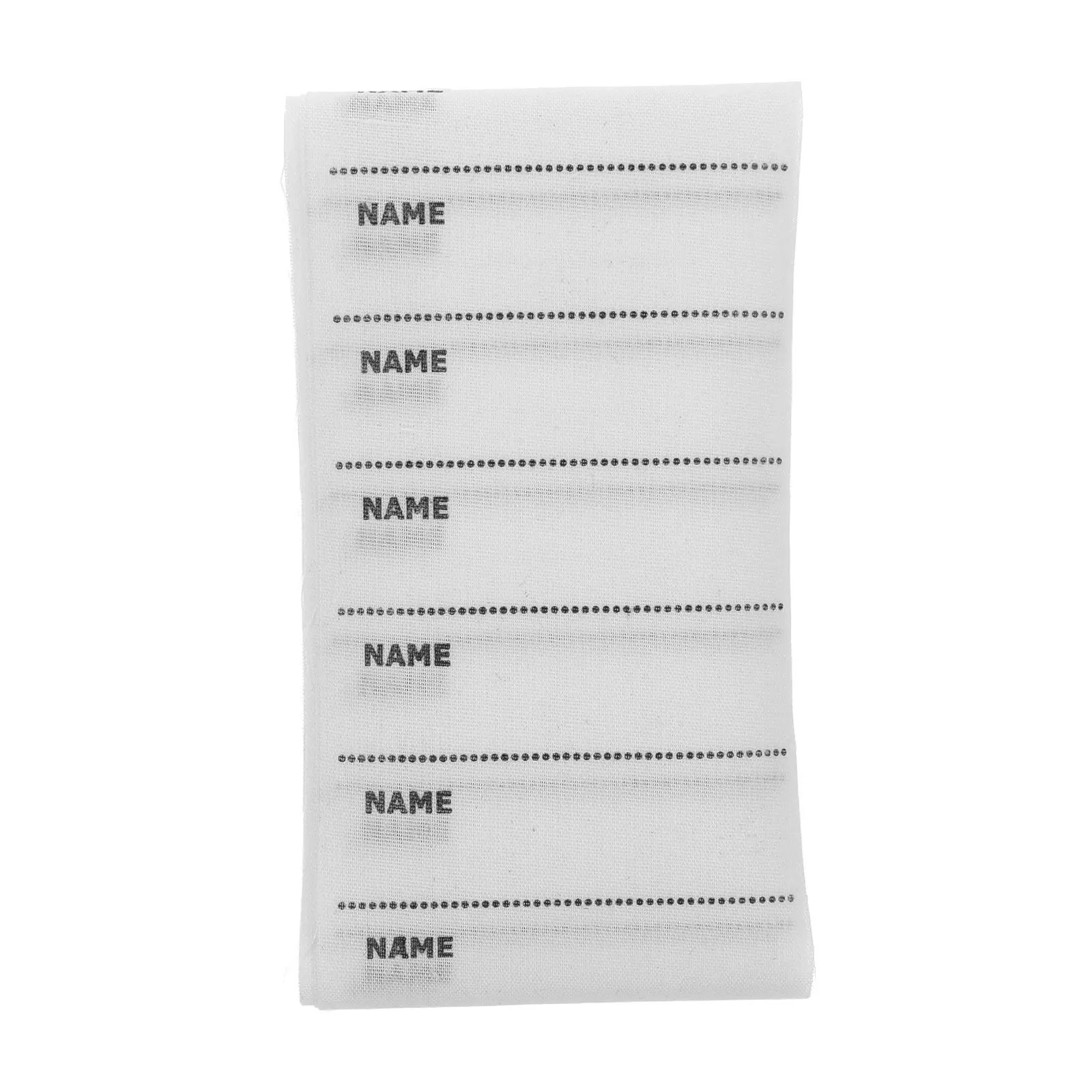 

100Pcs DIY Iron on Name Tags Blank Writable Clothing Labels Polyester Cotton Material for School Camp Uniforms Daycare Washable