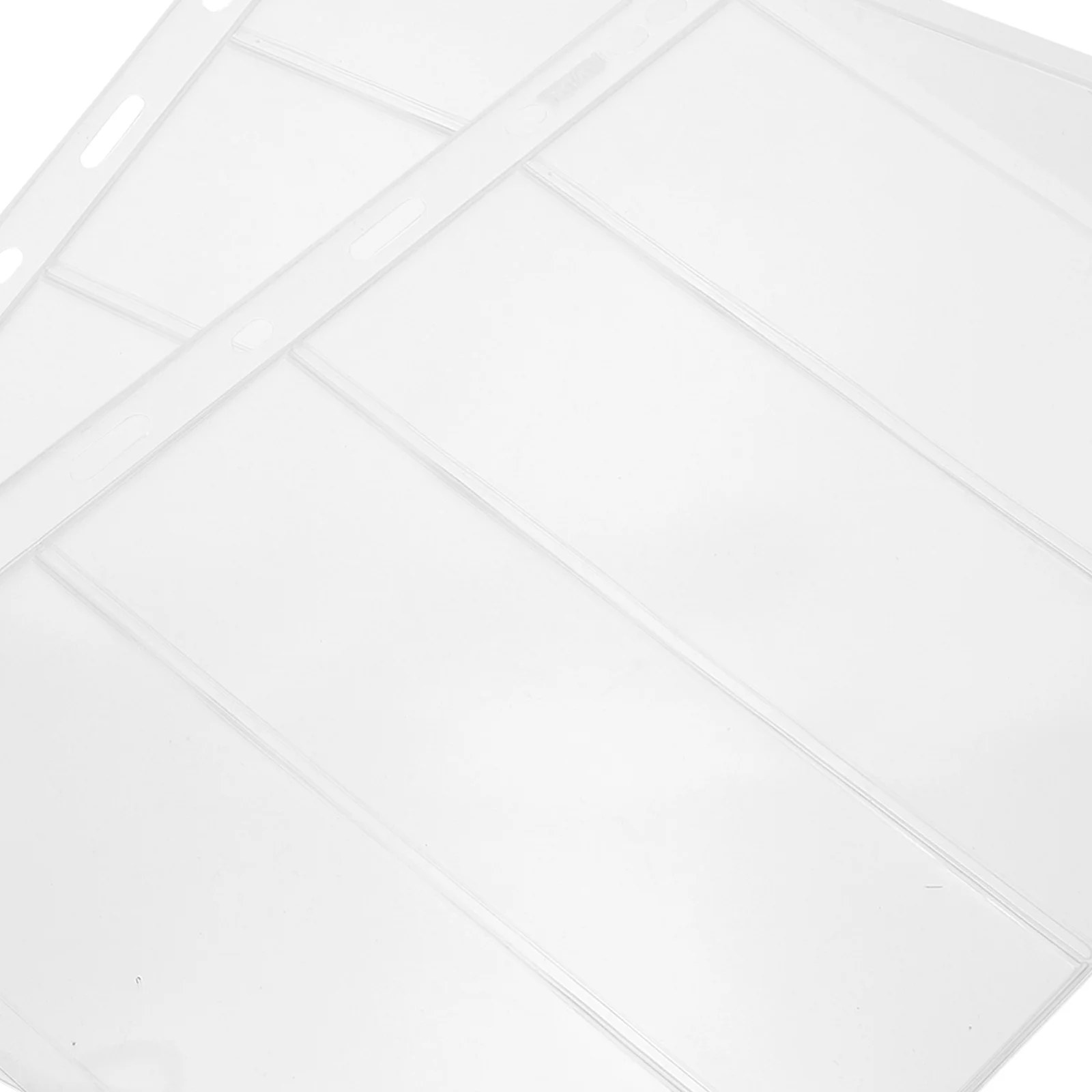 

20 Sheets Clear Stamp Album Pages Stamp Collection Sheets Standard 9 Hole Paper Money Coins Collector Storage Pages