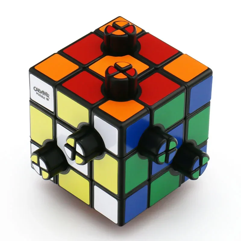 Calvin's ปริศนา 3x3x3 ปุ่ม Cube Magic Cube 3x3 รูปพิเศษแหวน Magic Magic ปริศนาของเล่น Cube ปริศนา 3x3 Cubo ของเล่นสําหรับเด็ก