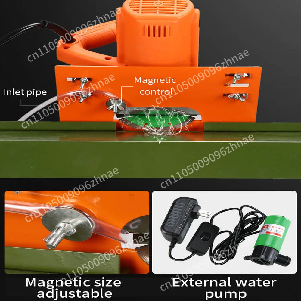 Multifunctional clean water jet ceramic tile chamfering machine high precision 45 degrees portable small desktop