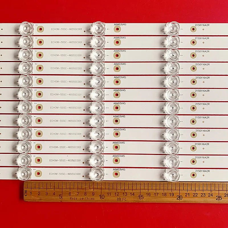 12 szt. Listwa oświetleniowa LED 6 lamp do 55 e510g ECHOM-55SC-4655SC001 CRH-ES55B3535061244MREV1.3B CRH-ES55C3535061244MREV1.2 3v/led