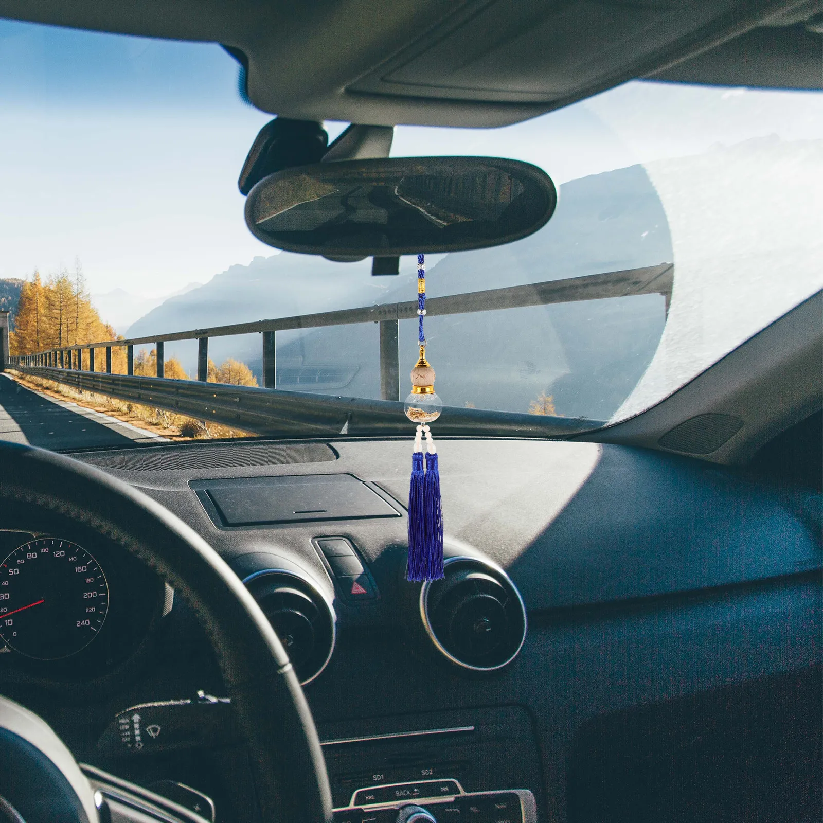 Double Tassel Gourd Car Rearview Mirror Hanging Pendant Lucky Charm Feng Shui Decoration Interior Accessory Feng Shui Wall Art