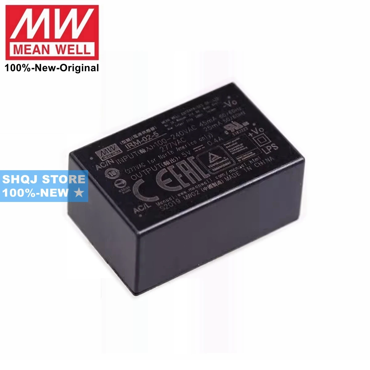 MEAN WELL 100 % NEU IRM-02-24 IRM-02-12 IRM-02-5 IRM-02-3.3 IRM-02-9 IRM-02-15 IRM-02-5S 9S 15S 2W AC-DC PCB-Mount-Leistungsmodul
