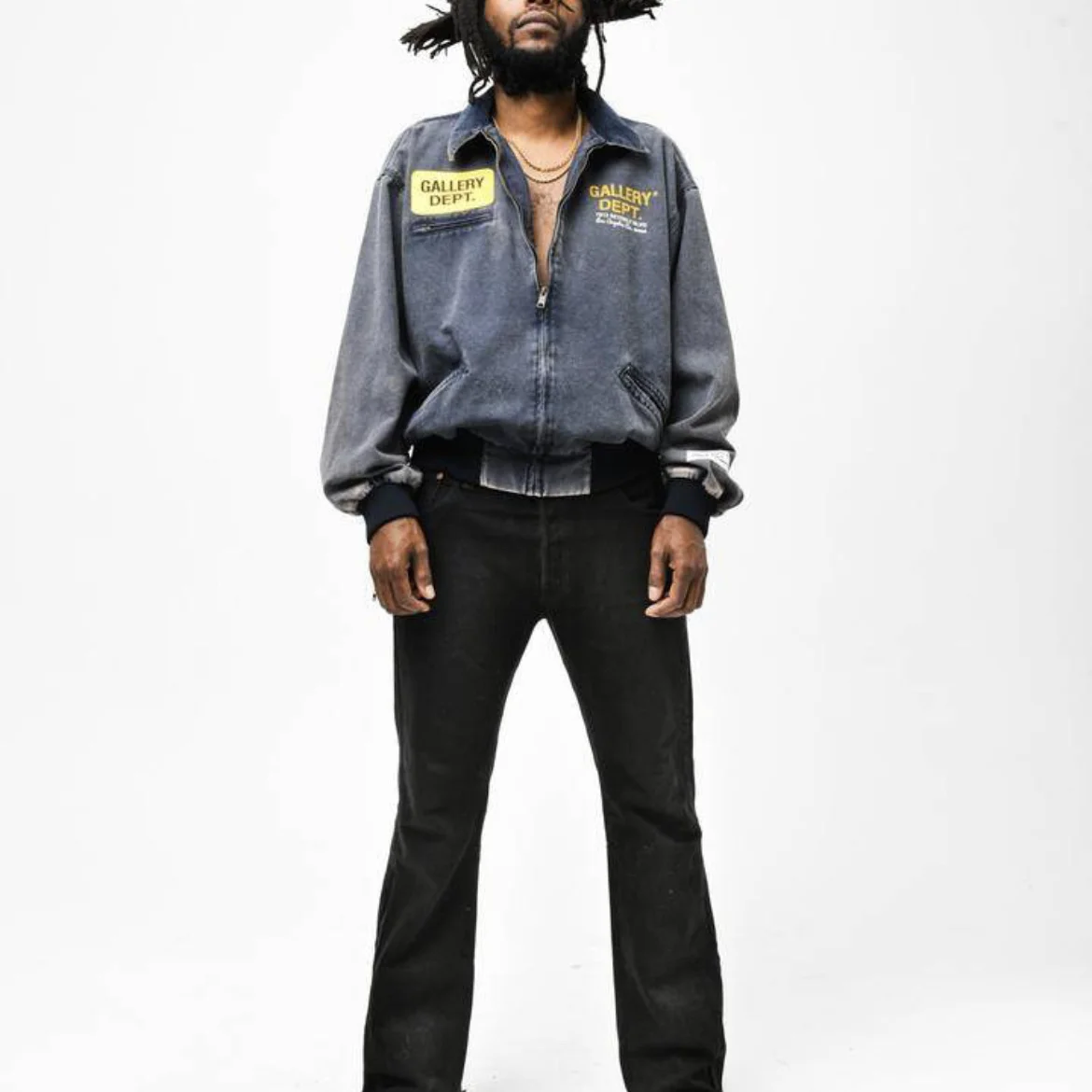 

Повседневные мужские джинсы в стиле пэчворк, универсальные брюки из смеси хлопка в американском стиле Sle High Street Faion для повседневной носки и поездок на работу...