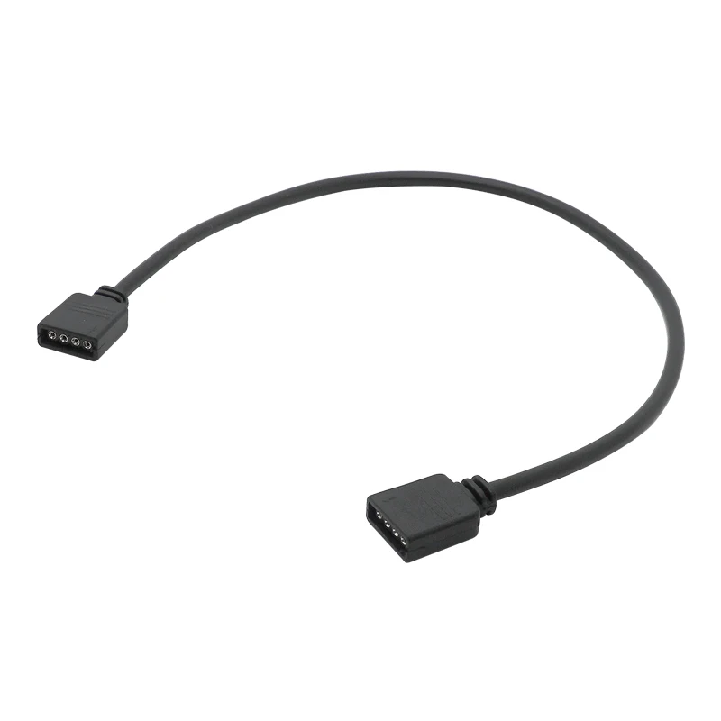 Adaptador de Cable de extensión ARGB 5V 3 pines 30cm 1 A 1 2 3 4 5 12v 4 pines RGB Cable divisor para MSI A SUS ASRock AURA LED