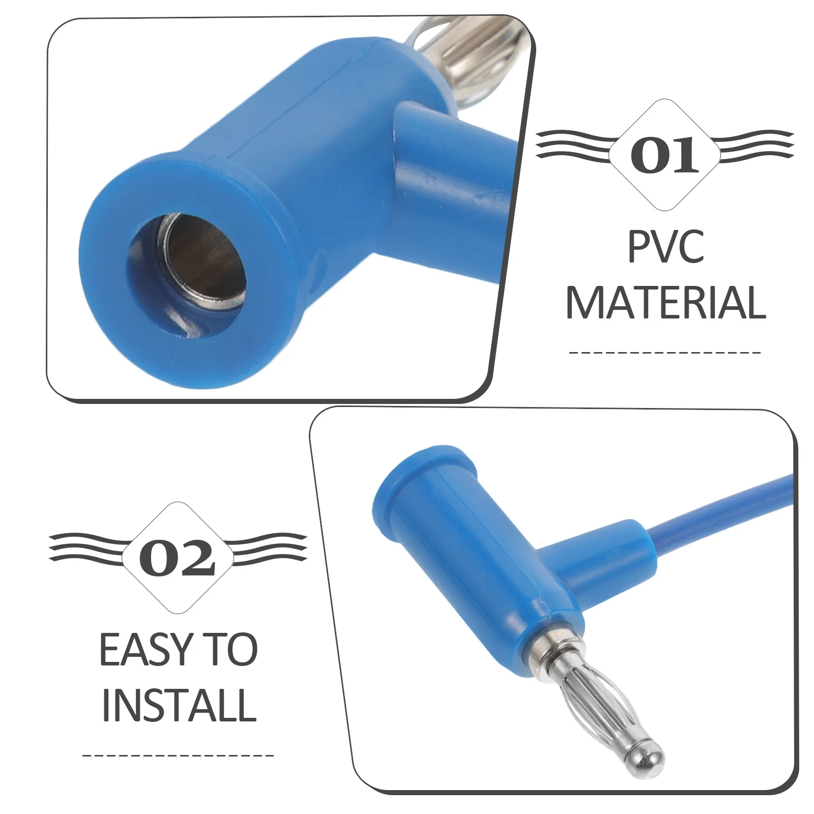 

5Pcs Banana Plug Test Leads Reliable PVC Copper Wire for Multimeter Electrical Banana Cable Testing Kit Test Leads