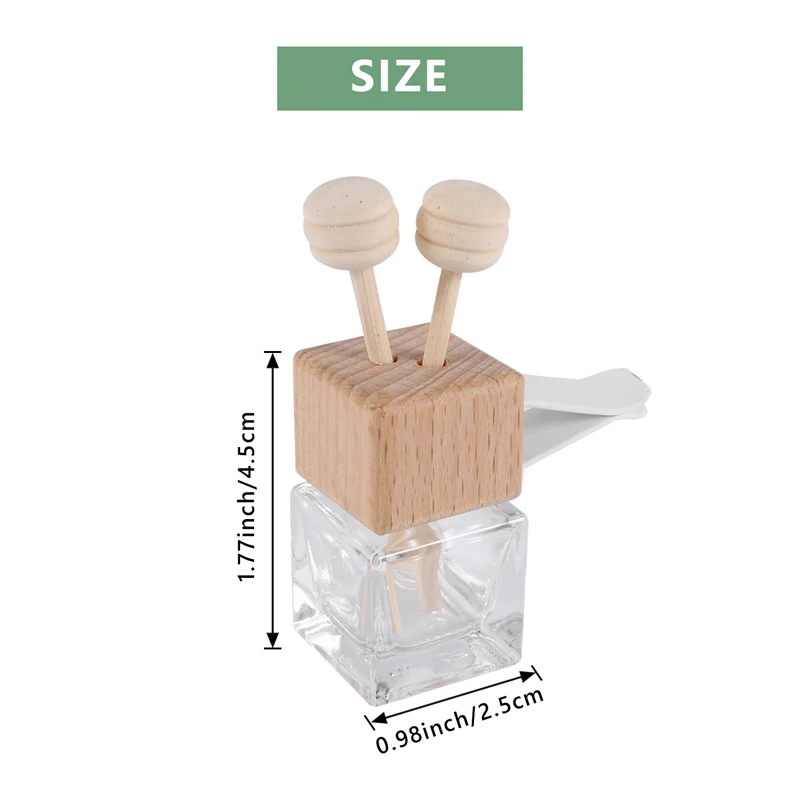 Caci 10 ชิ้นรถน้ําหอม Vent คลิป Auto Air Outlet ขวดน้ําหอมลบกลิ่น Essential Oil Diffuser Aroma กลิ่นหอม Diffuser
