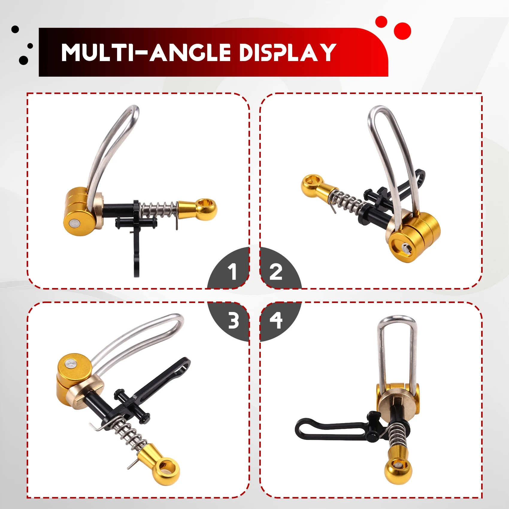 RTENTE-Folding Bicycle Seatpost Clamp For Brompton Bike Seat Post Clip Ultra Light Folding Bike Accessories