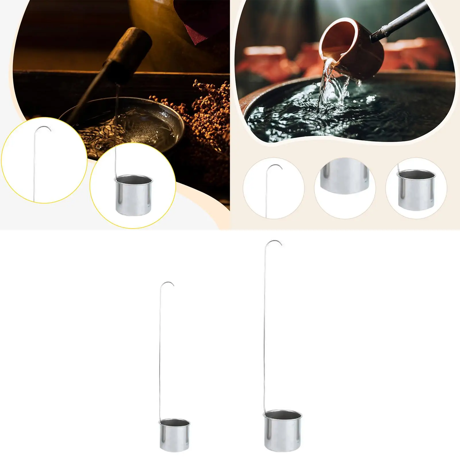 Wine Ladle, Brewery Measuring Jug Alcohol Pitcher ,Pouring Measure Spoon, Stainless Steel Liquor Dispenser,