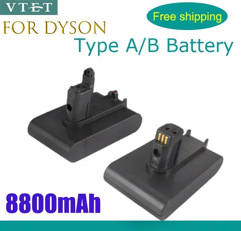 2024 NEW For Dyson 22.2V 8800mAh Type A/B Li-ion Vacuum Battery For Dyson DC35, DC31 DC34 DC44 DC31 DC45 Animal DC35 Animal