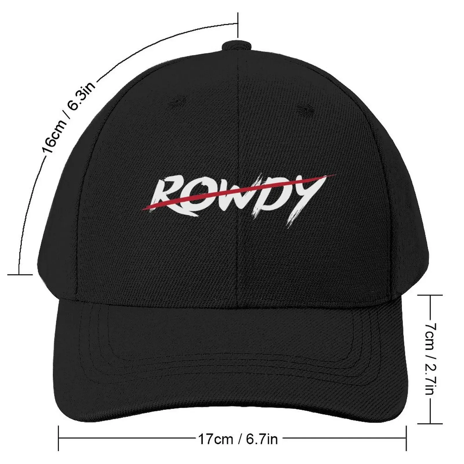 Rowdy design Baseball Cap Trucker Hat Sun Hat For Children Girl Men's