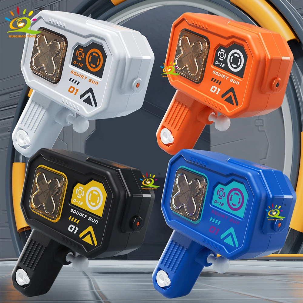 HUIQIBAO Juguetes de dibujos animados, pistolas de agua cyberpunk, formas creativas, juguetes acuáticos, fiesta en la playa al aire libre de verano, juguetes para batalla de agua