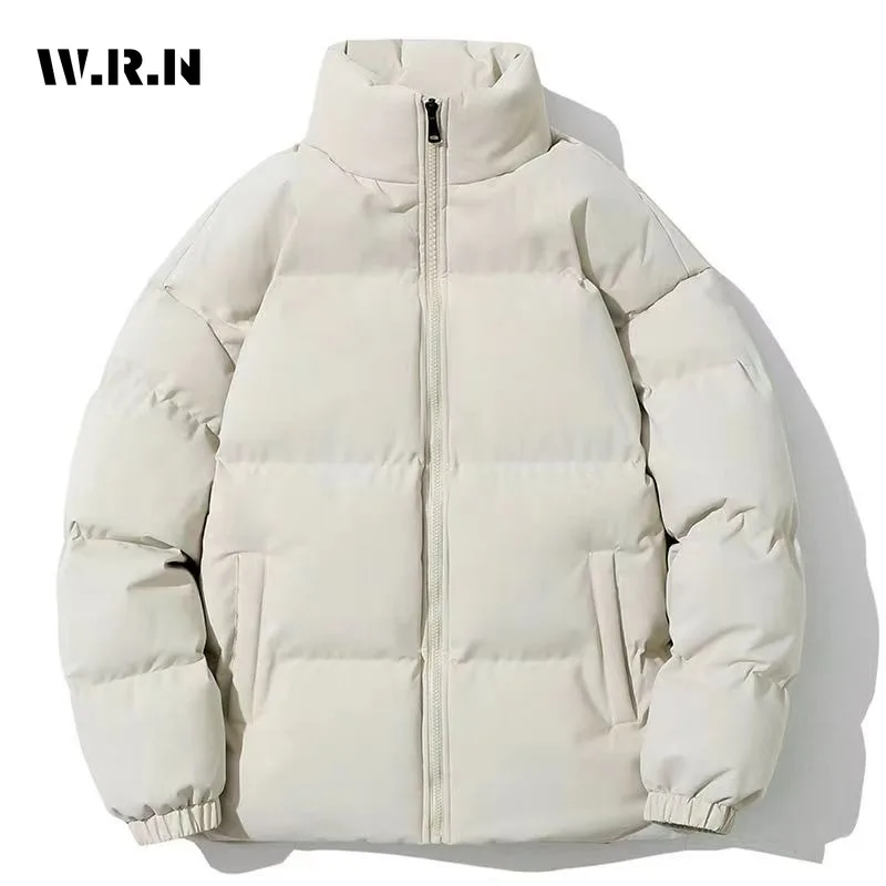 

2023 Autumn Winter Casual Simple Style Zipper Parkas Female Jacket For Women Oversized Outerwear Fashion Warm Thick Solid Coat