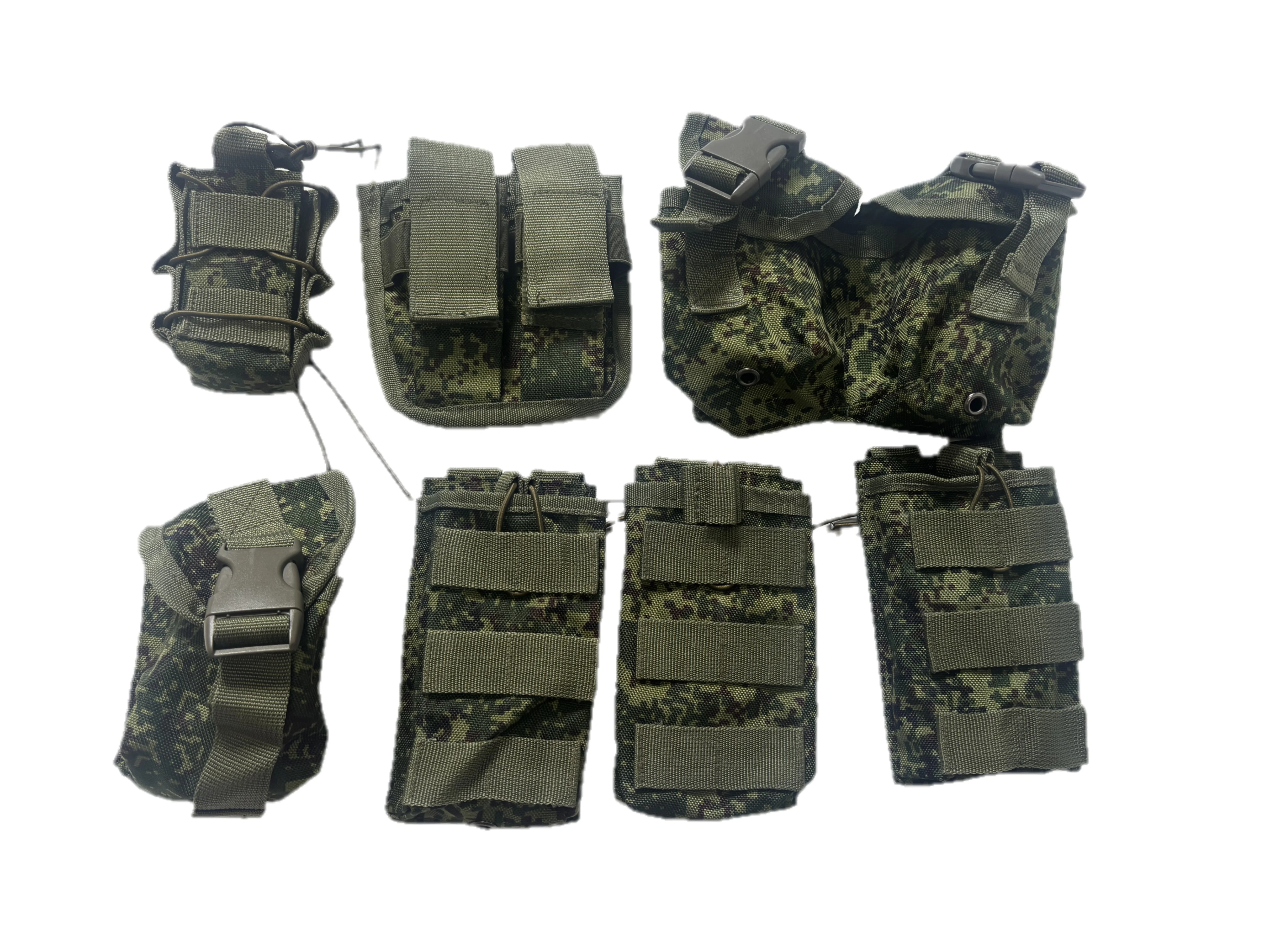 EMR Camo Double Utility Pouch, Tactical Lightning MOLLE Bag