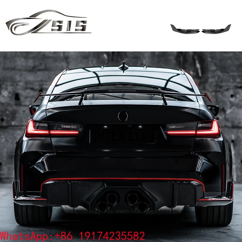 

G80 G82 Mp Style Rear Bumper Cover for G80 G82 M3 M4 Carbon Fiber Material 2021 Year Back Bumper Lips Rear Carnard Auto Parts