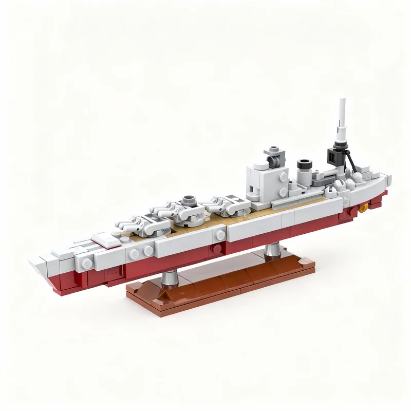 

219pcs MOC HMS Rodney Battleship Boat Model Building Blocks Construction Toy Christmas Gifts DIY Creative Idea Education Brick