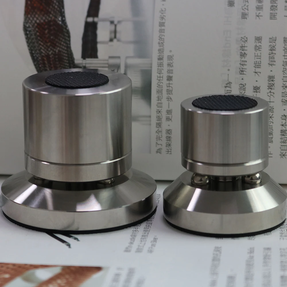 Edelstahl Verstellbare M8 Schrauben FE Keramik Basis Stoßdämpfer-Pads CD-Player Lautsprecher Leistungsverstärker HiFi Isolationsfüße – Detail 1
