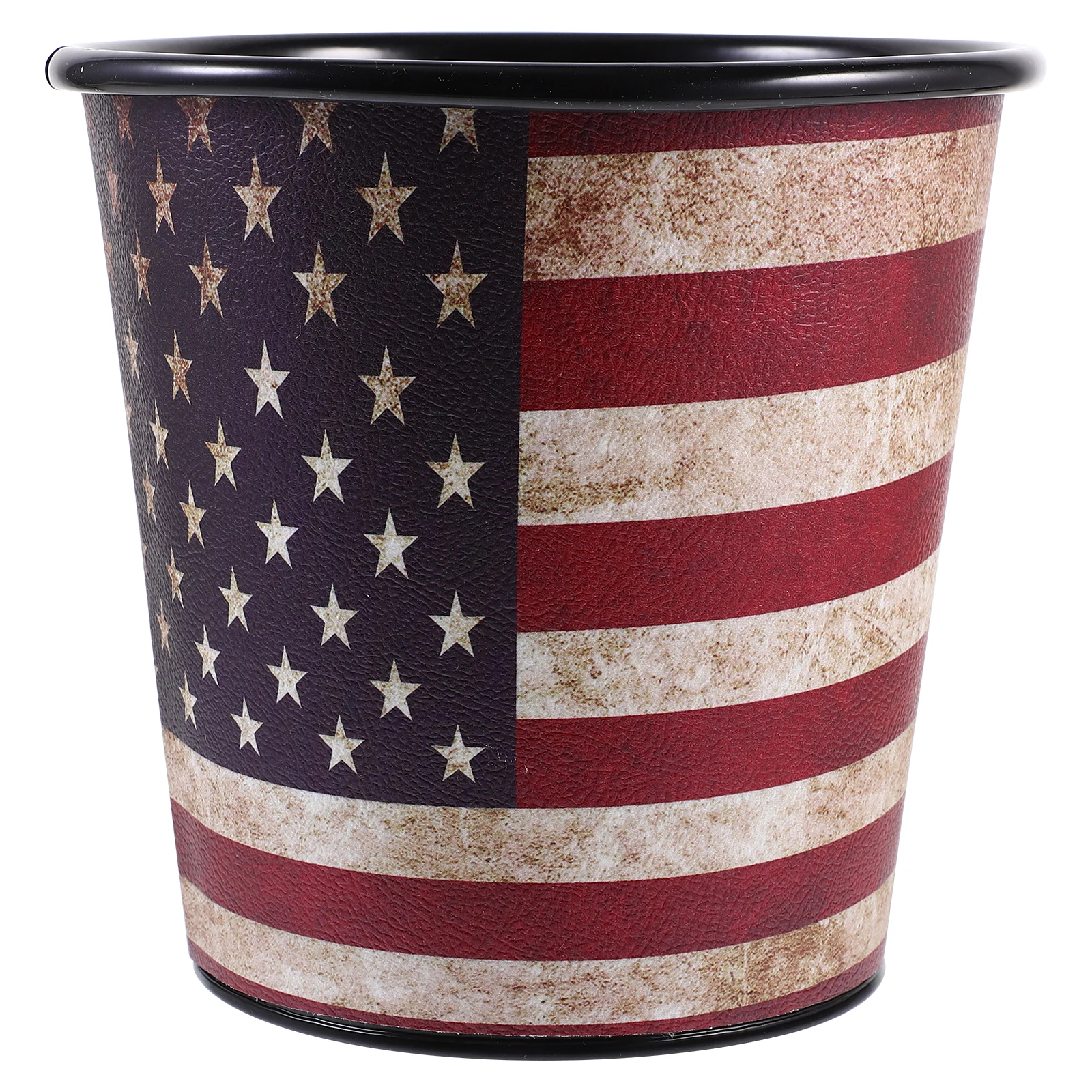 

1Pc Desktop Trash Can 2211B- Metal Waste Bin Living Room Bedroom Office Garbage Container Bathroom Paper Basket Pen