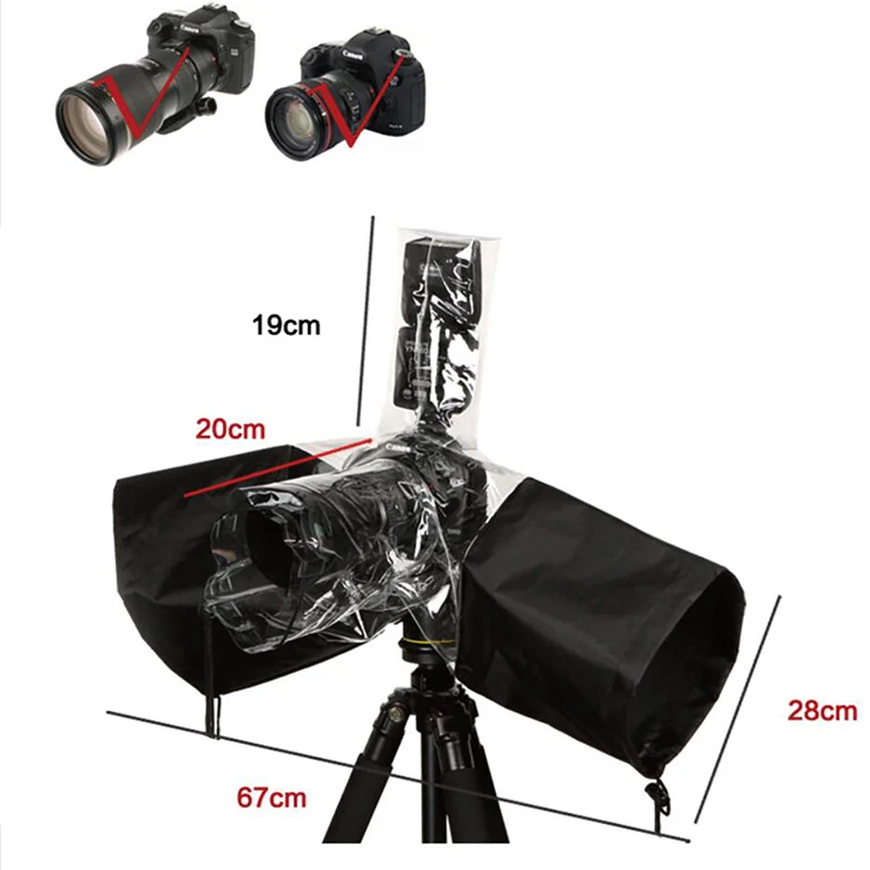 Raincoat Protector For LCD DSLR Camera Rainproof Gear DIY Accessories Waterproof Camera Rain Cover