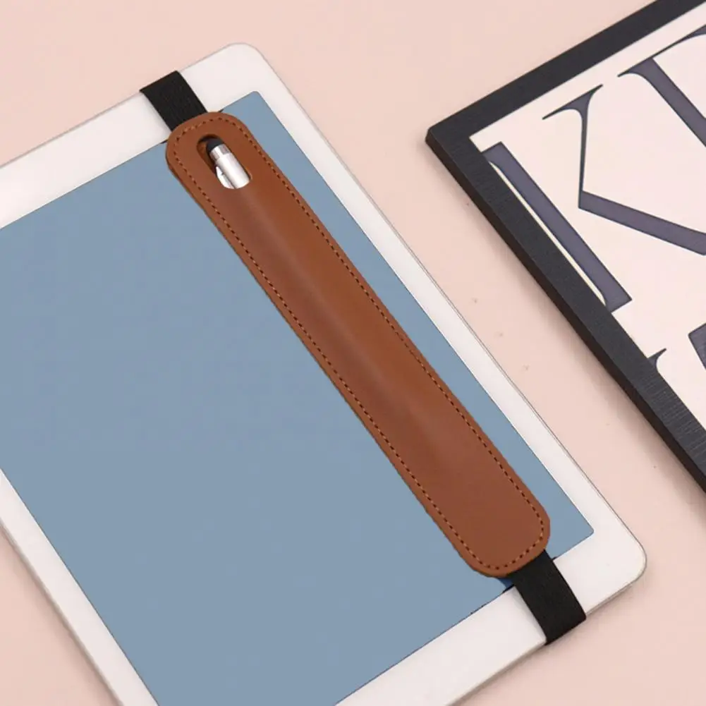 Мягкий стилус для сенсорного экрана, портативный стилус для ноутбука с эластичным ремешком, защитный рукав для ноутбука, легкий держатель из искусственной кожи