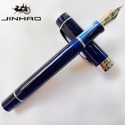 1 PCS JINHAO 100 Acrylic Silver Arrow Clip Calligraphy Iridium Pen