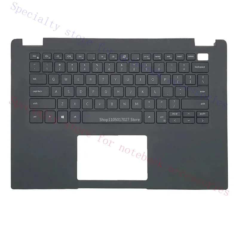 NEW US Keyboard for Dell Latitude 3410 E3410 Laptop Palmrest Upper Cover Top Case with Backlit keyboard Replacement 00MC2P 6THXK