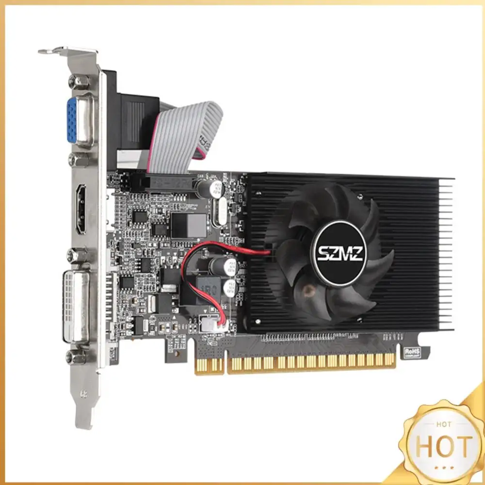 

Видеокарта GT210 1G с портами DVI, VGA, HDMI, игровая видеокарта с поддержкой PIC Express2.0, низкопрофильная видеокарта для игр на ПК