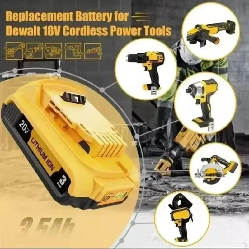 بطارية طاقة 8C مناسبة لبطارية ليثيوم ديوالت 20 فولت 3.0AH 18650 قابلة لإعادة الشحن، مناسبة لأدوات DCB609 DCB184 DCB205 DCB200 #1