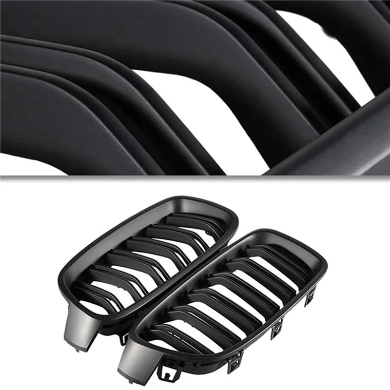 

Решетка ABGR-F30, решетка переднего капота для BMW 3 серии F30 F31 F35 2012-2018 (черная матовая решетка с двойной планкой, набор из 4 предметов)