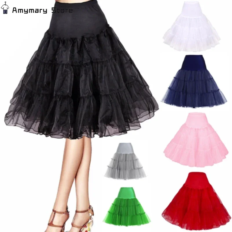 

New Vintage Short Tutu Petticoat Crinoline For Wedding Bridal Cosplay Petticoat For Wedding Dresses Underskirt Fancy Rockabilly