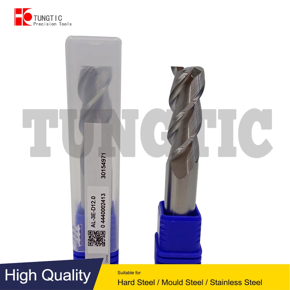 End Mill AL-3E AL-3E-D8.0 AL-3E-D10.0 AL-3E-D16.0 AL-3E-D20 8-20mm Aluminum 3-flute flattened End Mill Tools Carbide Mechanical