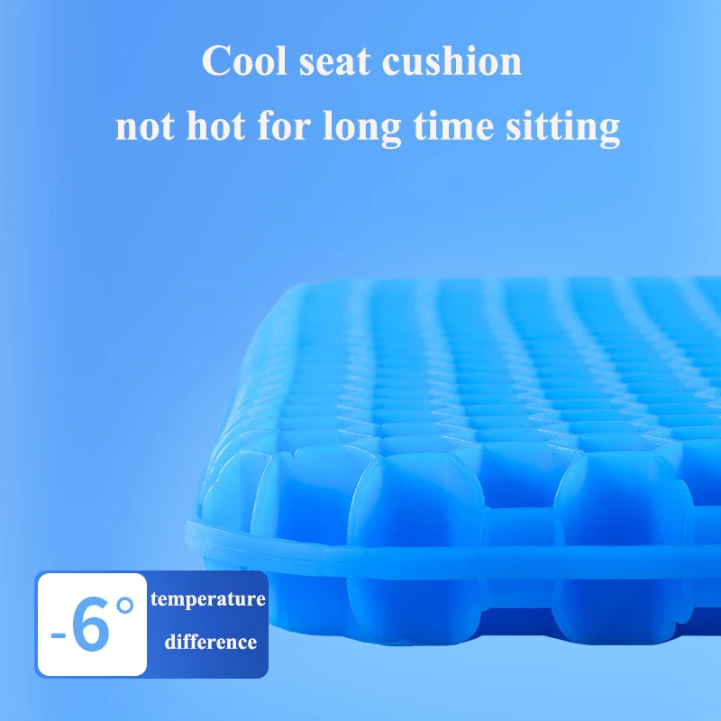 Summer Seat Cushion Cool Breathable Honeycomb Design For Pressure Relief Back Tailbone Pain Home Office Chair Car Wheelchair Pad