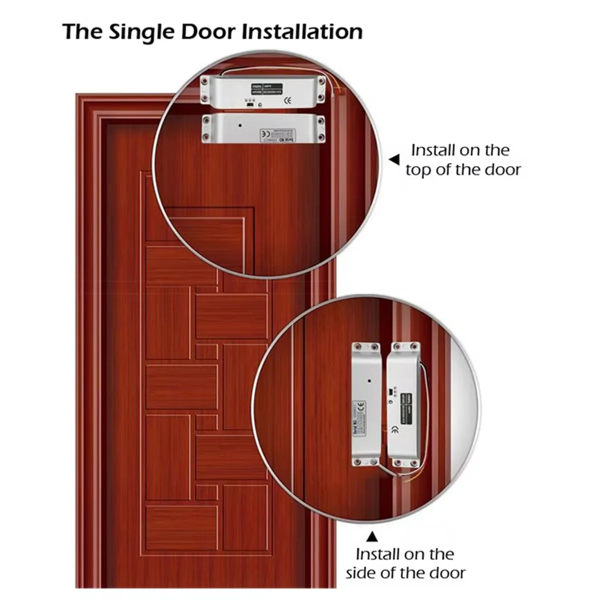 

ABNJ Electric Drop Fail Secure Mode DC12V/24V with Adjustable Time Delay Close When No Power