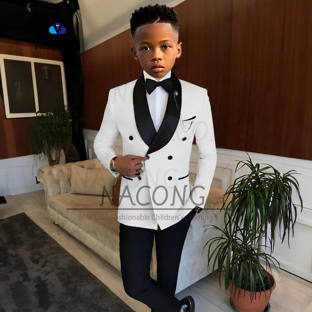 Boys Suits Slim Fit 2-16 Years Old Wedding Celebration Tuxedo 2-Piece Suit