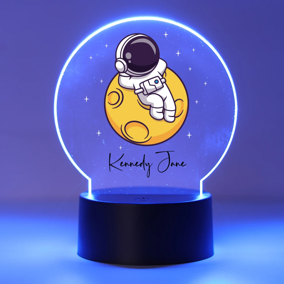 Personalized Custom Cosmonaut Cartoon  3D Lamp Decoration Children'S Gift Usb Atmosphere Desk Lamp