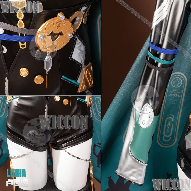 Zenless Zone Zero Lucia مجموعة أزياء تنكرية أنيمي Cosplays أزياء تنكرية أقراط شعر مستعار كوس حفلة الهالوين كوميك كون الهالوين
