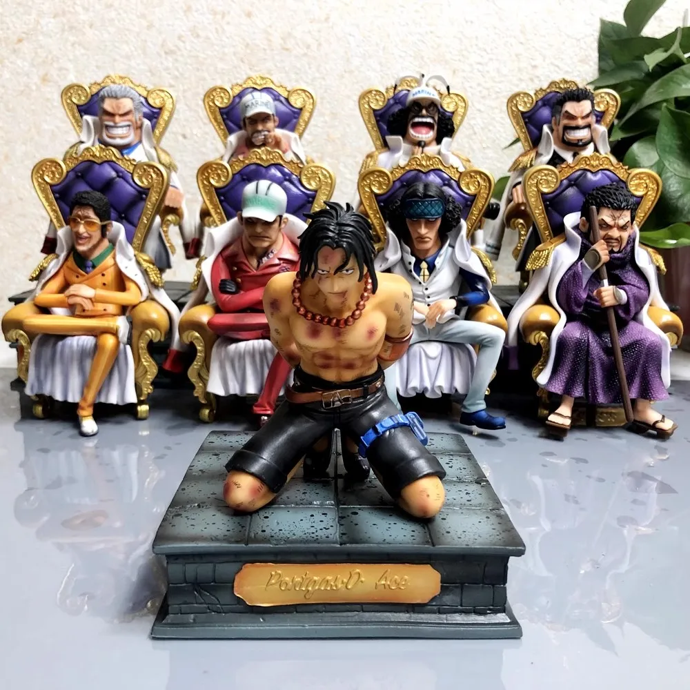 One Piece Lk Fujitora Isshiou Kohza D.Garp Sakazuki Kprusoian Sengoku The Buddha Sitting Posture Handmade Gk Statue Model Gifts