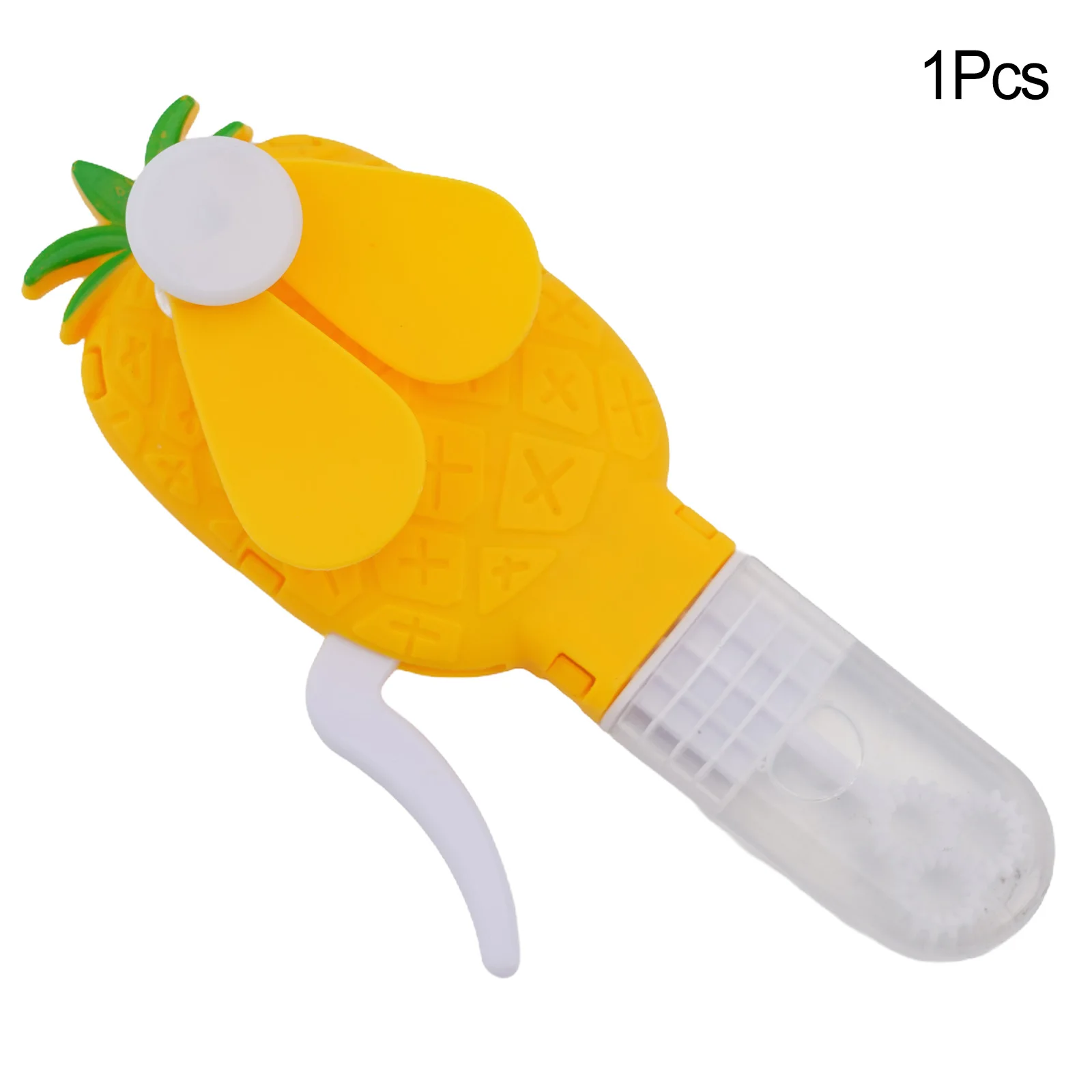 Hand Fan Bubble Fan 15.5*6.5cm Bubble Machine For Child Fruit Shape Manual Multifunctional Plastic Long Lasting