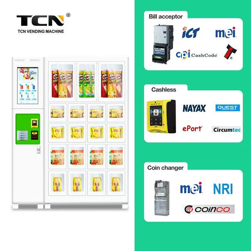 

Locker Vending Machine Touch Screen Snacks and Drinks Intelligent Vendor Machine for Sale