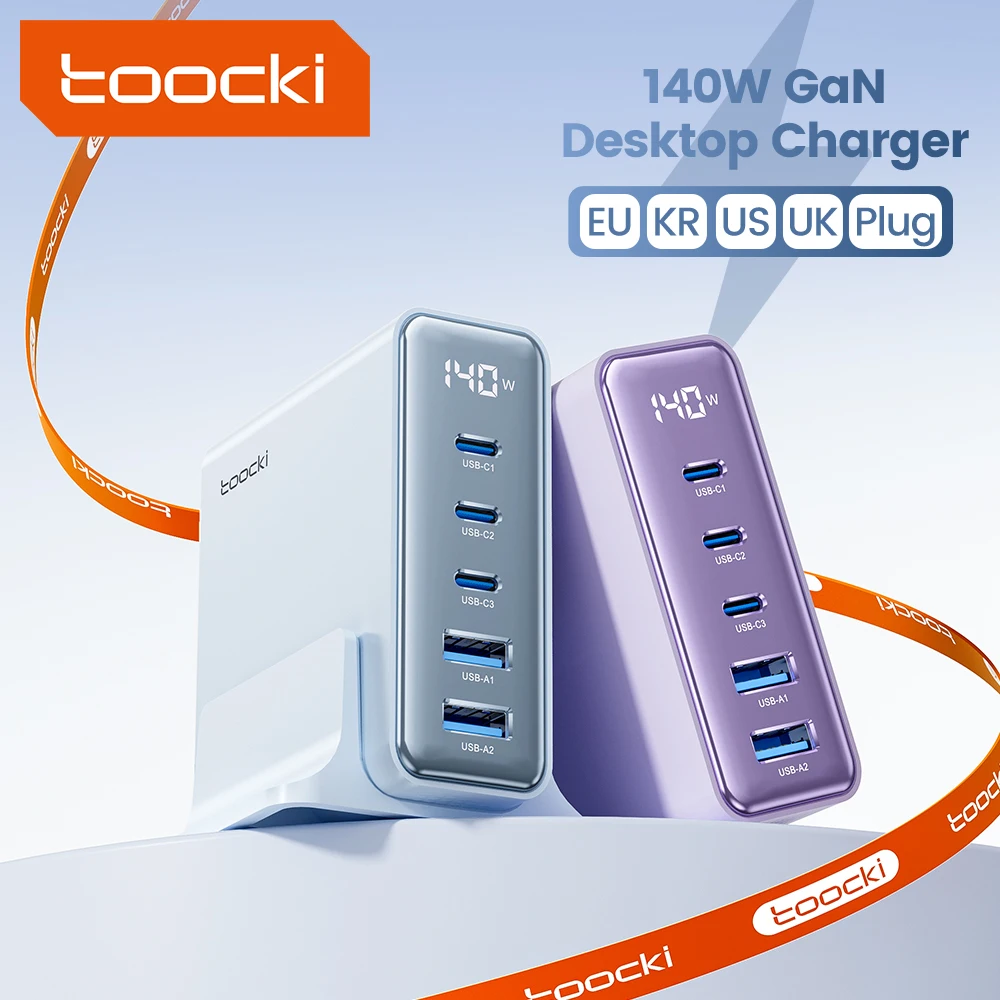 cargador-usb-gan-toocki-de-140w-5-en-1-carga-rapida-pantalla-led-para-iphone-17-16-xiaomi-huawei-smartphones-y-laptops