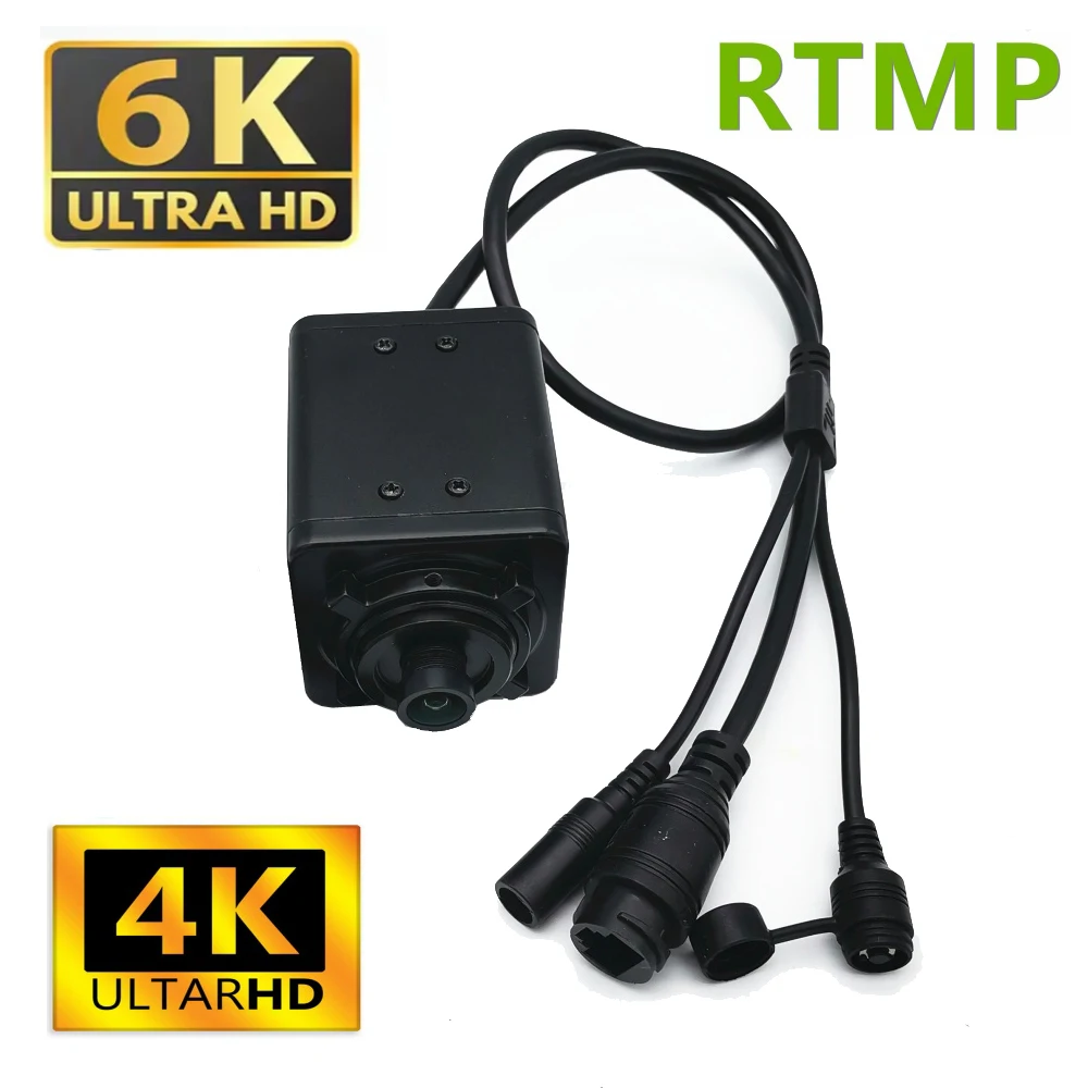 

6K 12MP PoE IP-камера Широкоугольная 360-градусная интеллектуальная сеть Встроенный микрофон Камеры видеонаблюдения 4k Домашнее расширенное обнаружение