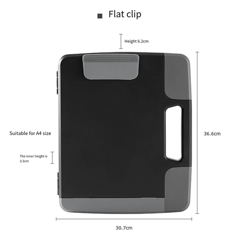 Multifunctional File Box Portable A4 File Clipboard Storage Box Multifunctional Shelf Office Supplies