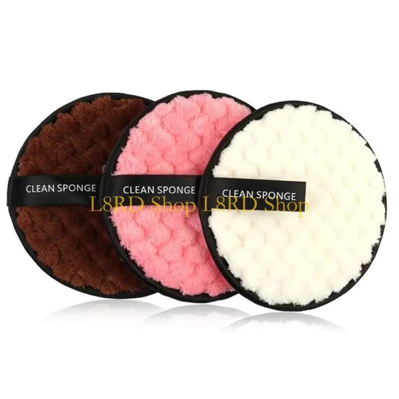 L8RD Reusable Makeup Remover Pads for Face,Eyes,Lips Microfiber Face Cleansing Cotton Pads Washable Makeup Remover Cloth