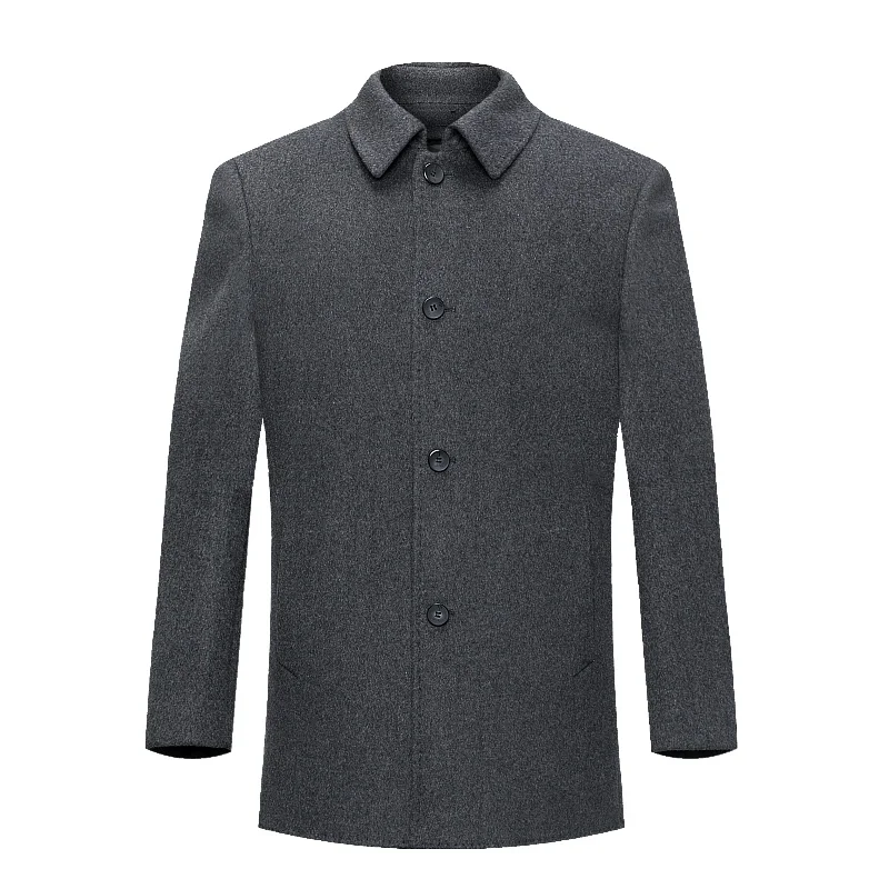 

Double-sided Cashmere Coat Men Winter Down Linner Wool Jacket Male Mid Long Thick Woolen Coats Fall New Clothes for Man FCY4543