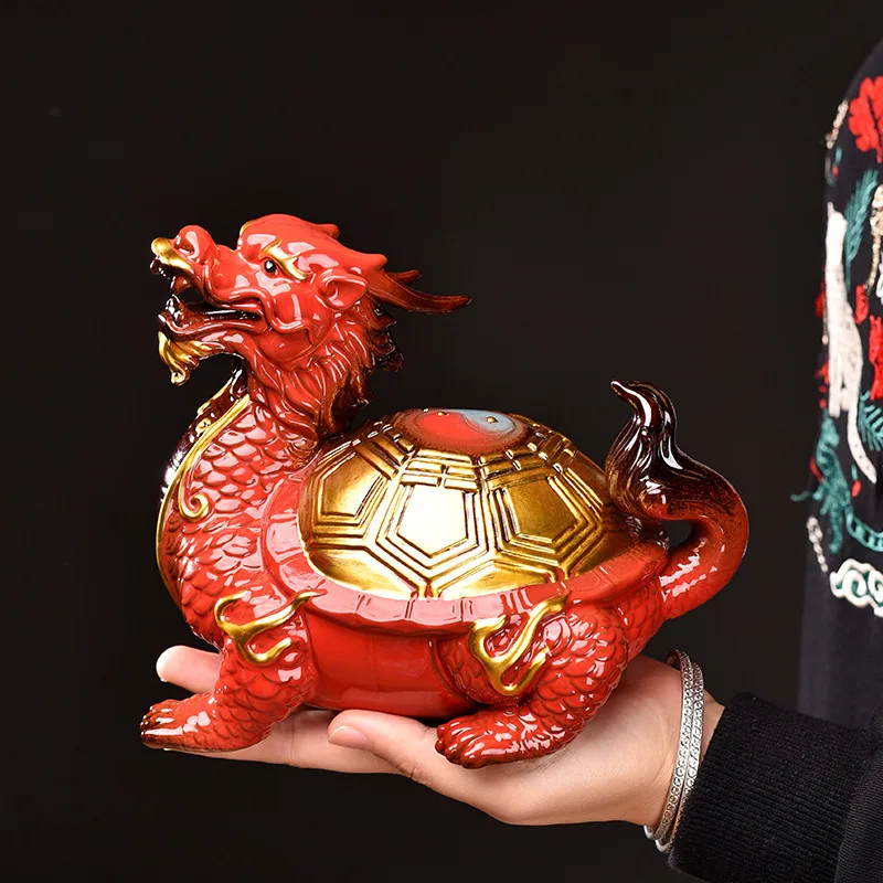 الإبداعية السيراميك السلاحف زخرفة بوتيك باغوا التنين السلاحف تأثيث المنزل غرفة المعيشة مخزن الديكور مكتب افتتاح الهدايا